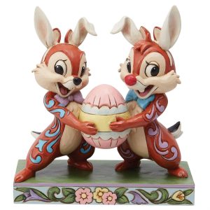 Disney Traditions Chip ‘N Dale Holding Easter Egg Figurine 6014318