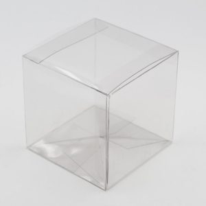 Scatolo trasparente in pvc 10 X 10 X 10 cm.confezioni da pz. 10