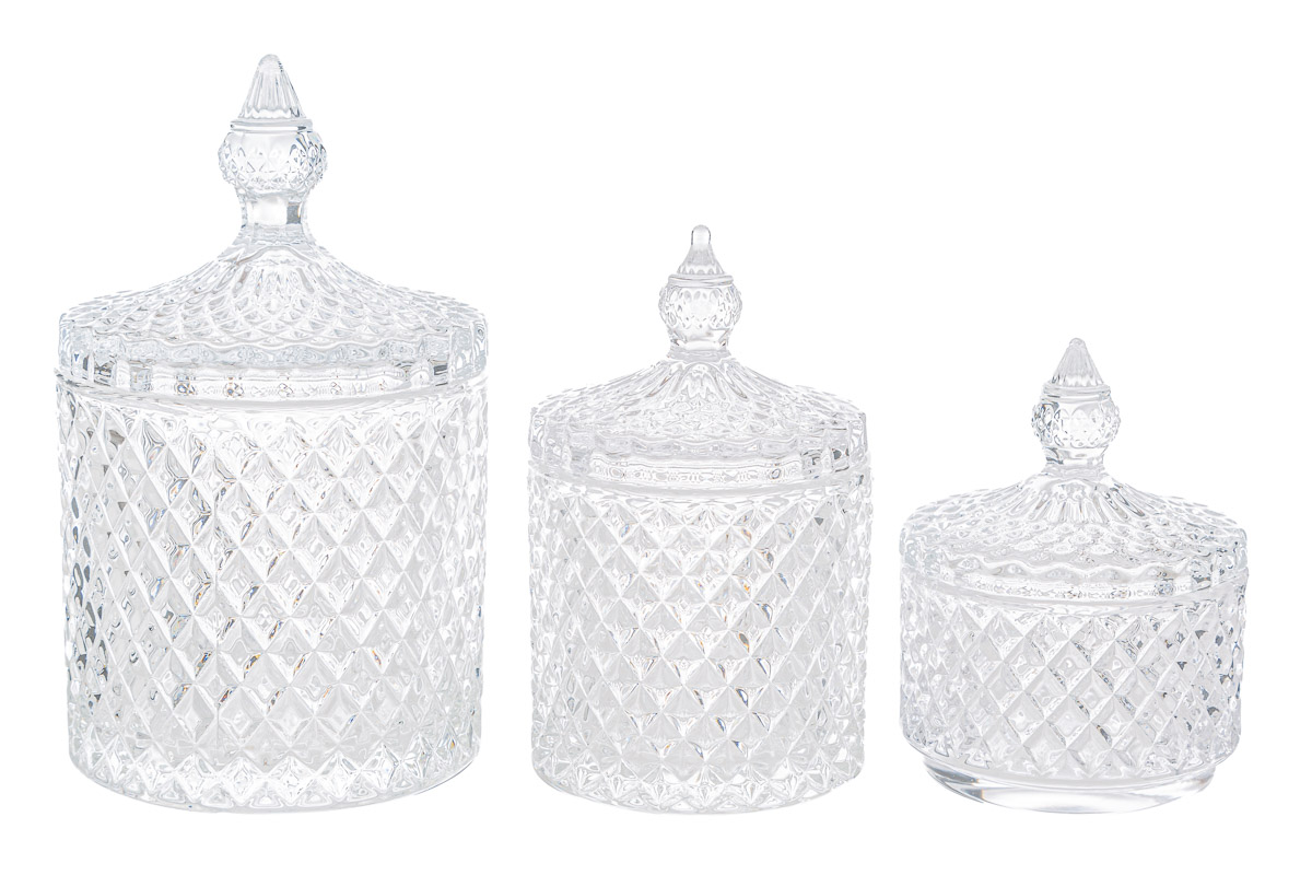 scatola vetro dorothy diam. 10,5xh.18,5 cm. pz. 4 - immagine 4