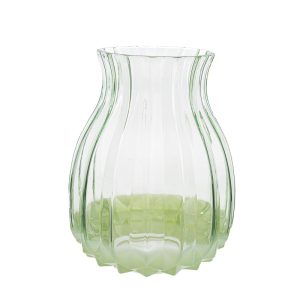 vaso vetro 19x19xh.23 cm. col. verde