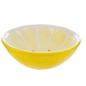 svuotatasche ceramica dec. limone 19x19xh.6 cm.