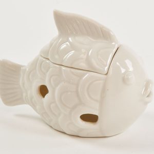 Bomboniera in porcellana scatolina pesciolino Pz. 4