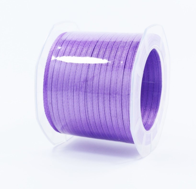 Furlanis nastro di raso viola colore 76 mm.3 Mt.100 - immagine 2