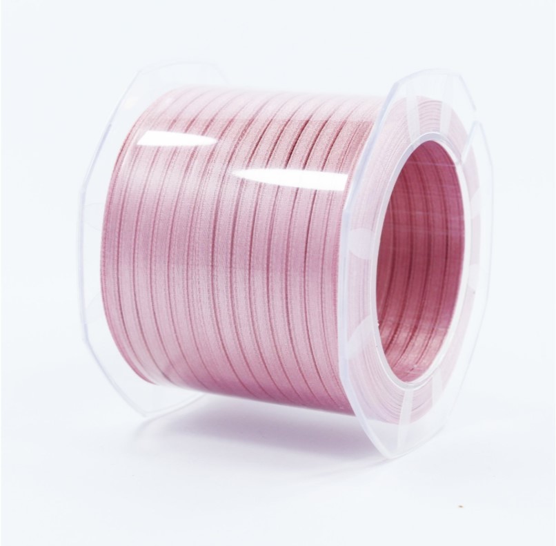 Furlanis nastro di raso rosa antico scuro colore 37 mm.3 Mt.100 - immagine 2