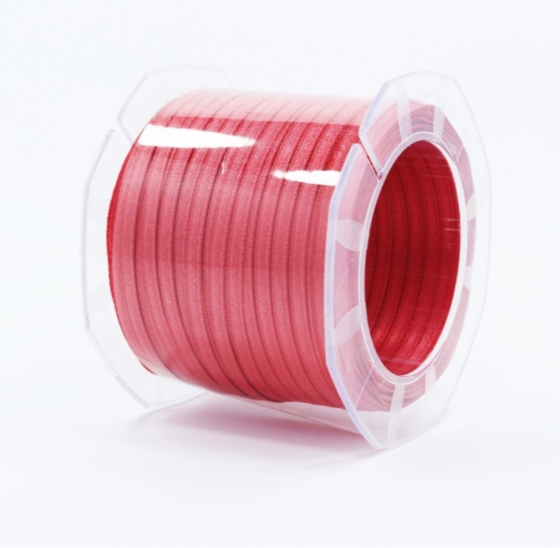 Furlanis nastro di raso rosa corallo scuro colore 481 mm.3 Mt.100 - immagine 2