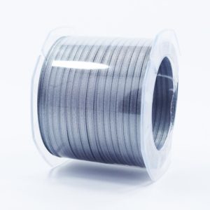 Furlanis nastro di raso grigio medio colore 75 mm.3 Mt.100