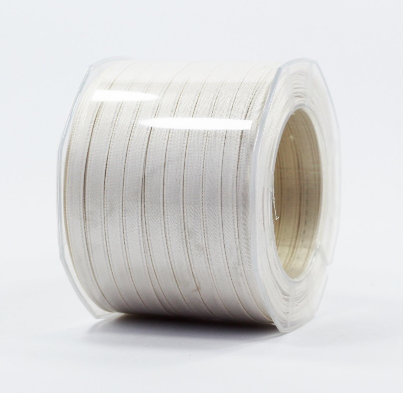 Furlanis nastro di raso avorio colore 35 mm.6 Mt.100 - immagine 2