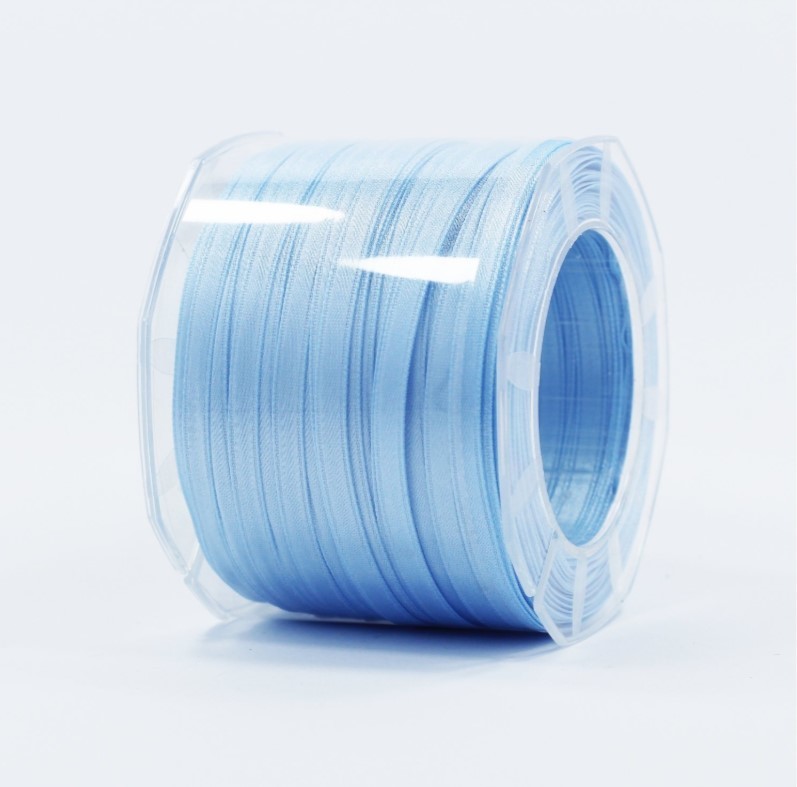 Furlanis nastro di raso celeste colore 593 mm.6 Mt.100 - immagine 2