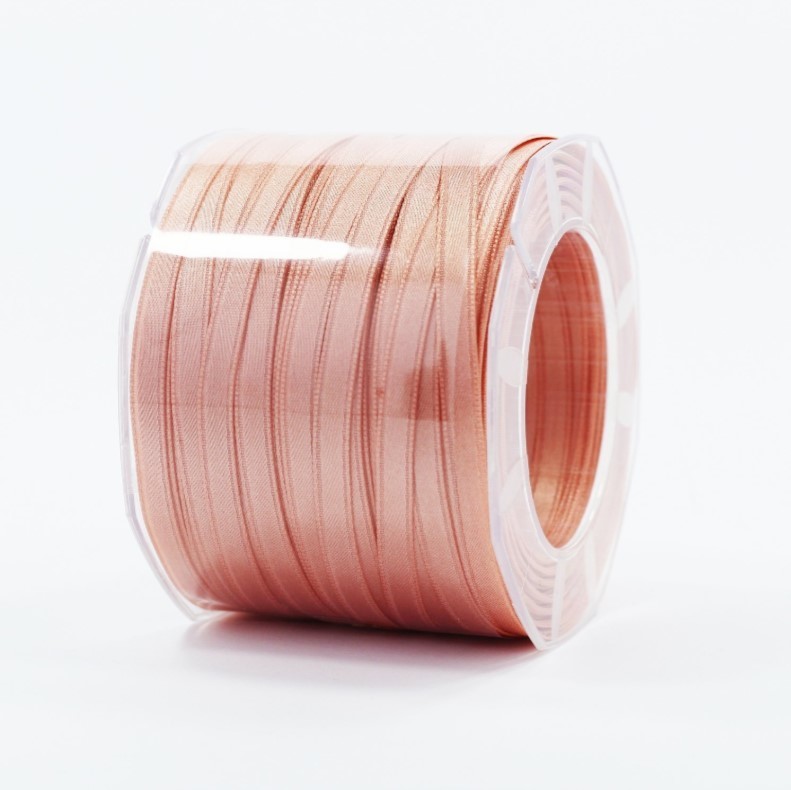 Furlanis nastro di raso cipria scuro colore 25 mm.6 Mt.100