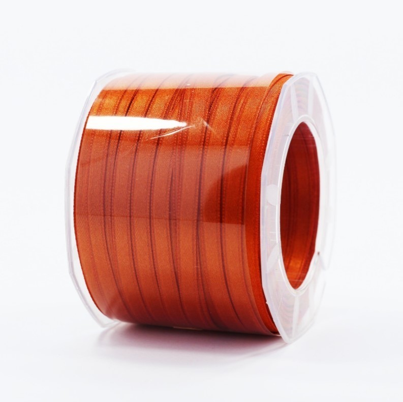 Furlanis nastro di raso arancio scuro colore 40 mm.6 Mt.100