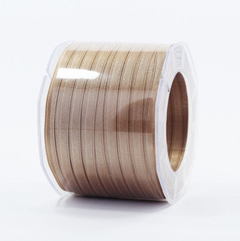 Furlanis nastro di raso beige scuro colore 55 mm.6 Mt.100