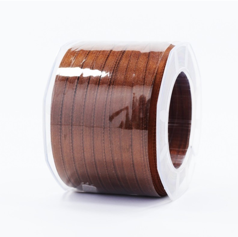 Furlanis nastro di raso marrone colore 44 mm.6 Mt.100 - immagine 2