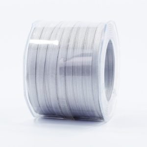 Furlanis nastro di raso grigio perla colore 73 mm.6 Mt.100