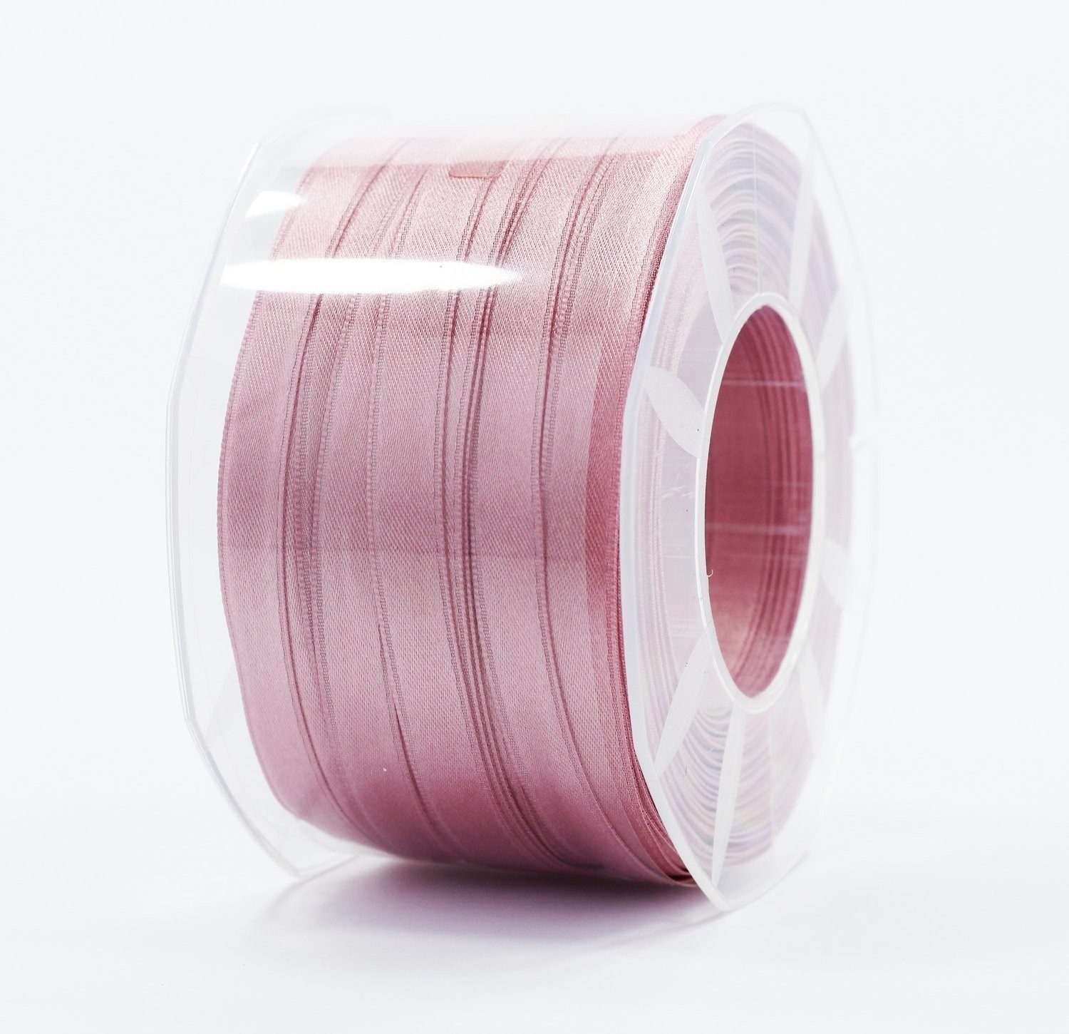 Furlanis nastro di raso rosa antico scuro colore 37 mm.10 Mt.100 - immagine 2