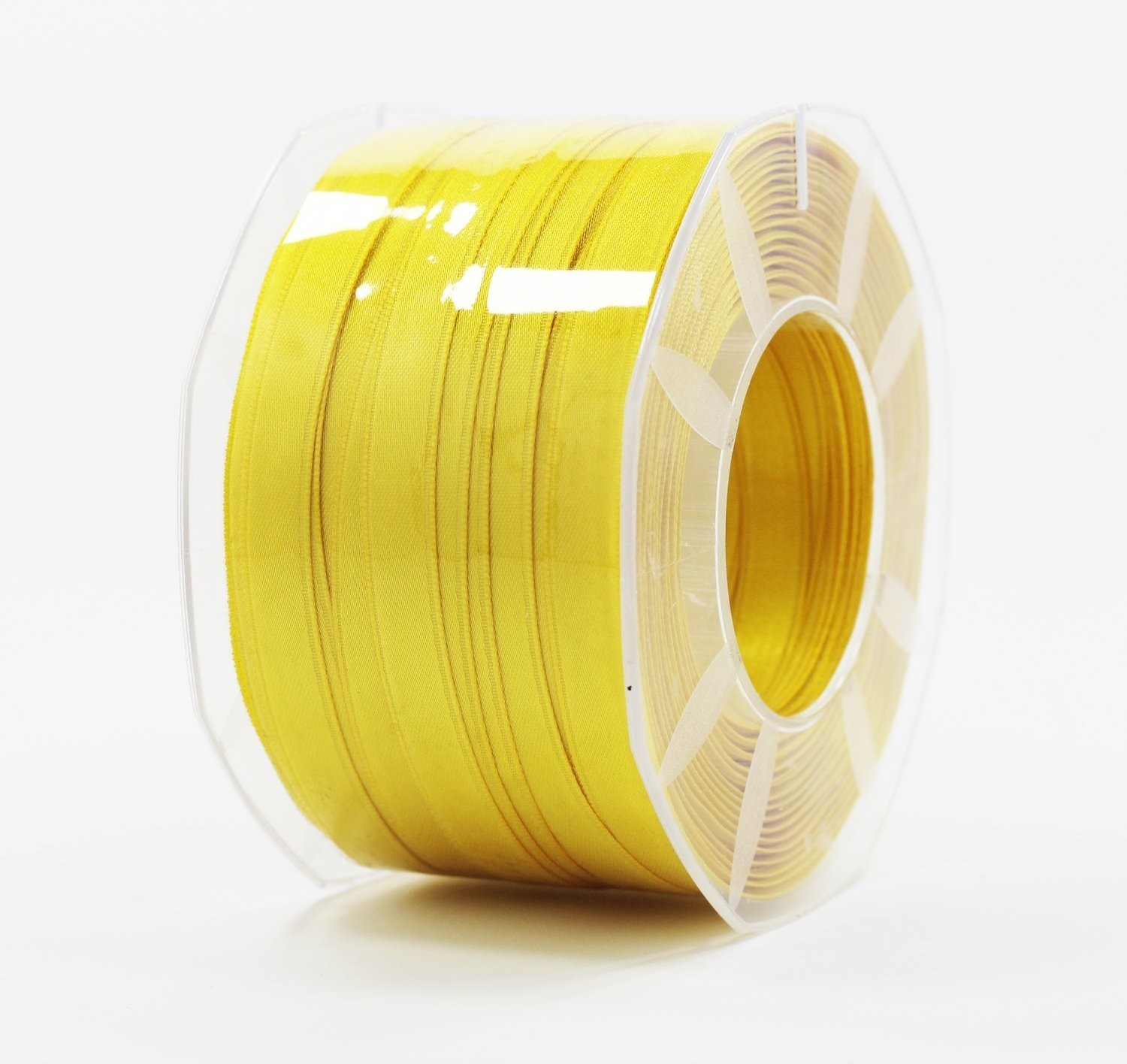 Furlanis nastro di raso giallo scuro colore 430 mm.10 Mt.100 - immagine 2