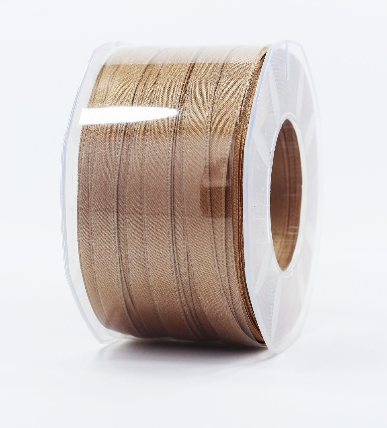 Furlanis nastro di raso beige scuro colore 55 mm.10 Mt.100 - immagine 2