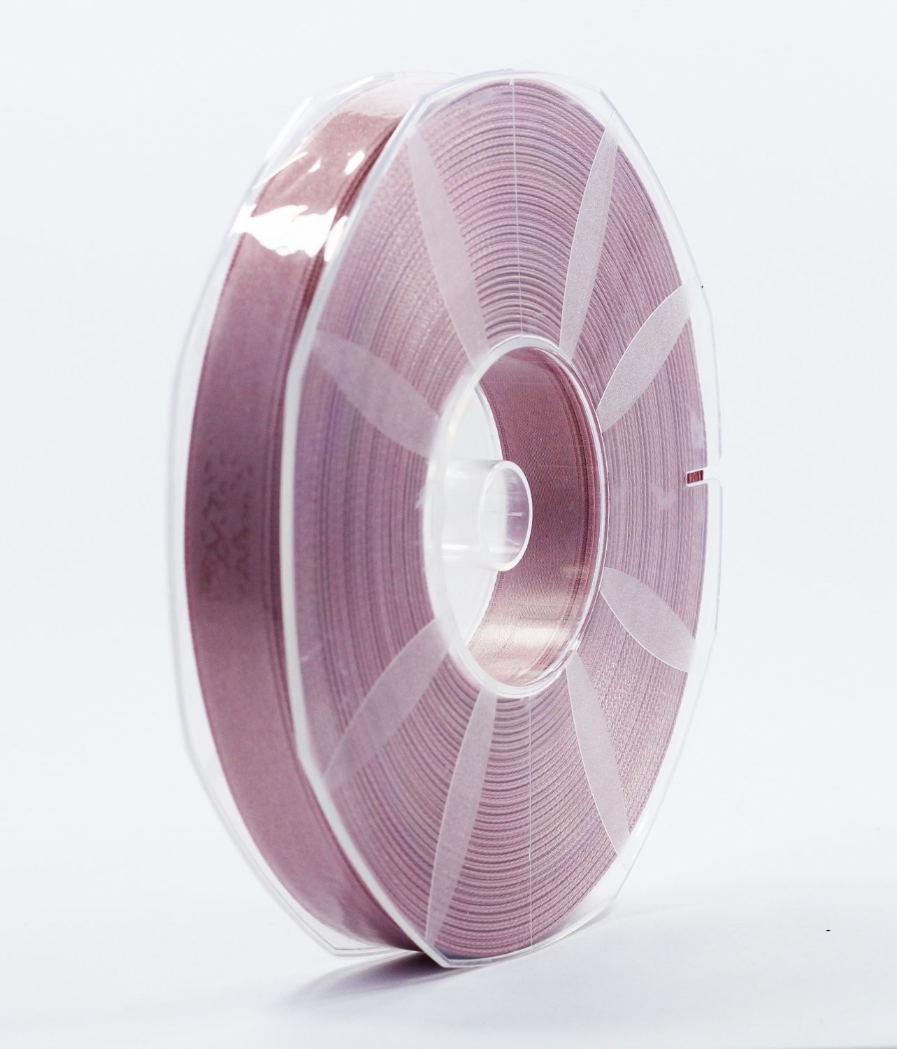 Furlanis nastro di raso rosa antico scuro colore 37 mm.16 Mt.50 - immagine 2