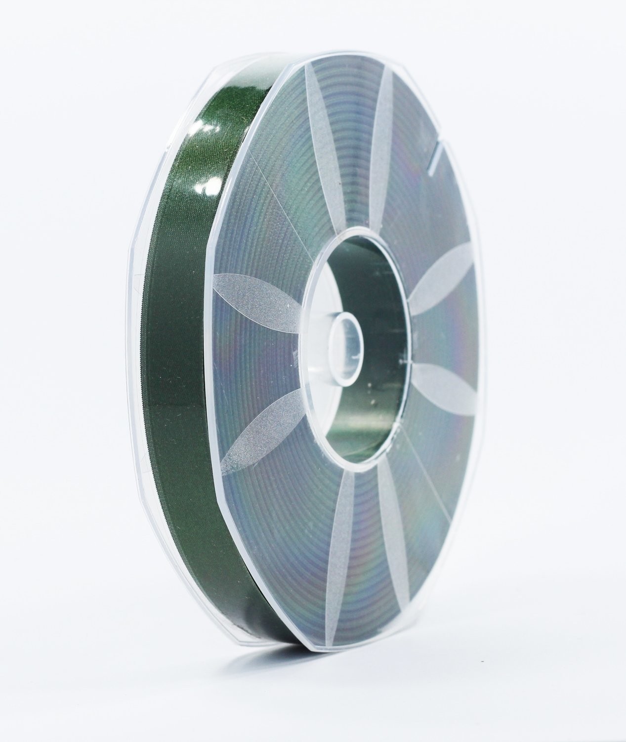 Furlanis nastro di raso verde bottiglia colore 633 mm.16 Mt.50