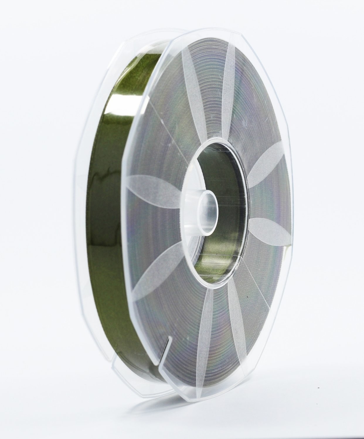 Furlanis nastro di raso verde oliva colore 39 mm.16 Mt.50 - immagine 2