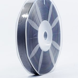 Furlanis nastro di raso grigio medio colore 75 mm.16 Mt.50