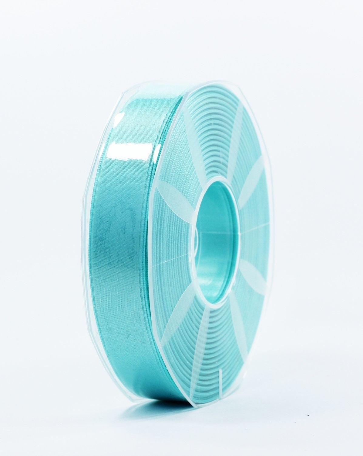 Furlanis nastro di raso verde acqua colore 64 mm.25 Mt.50