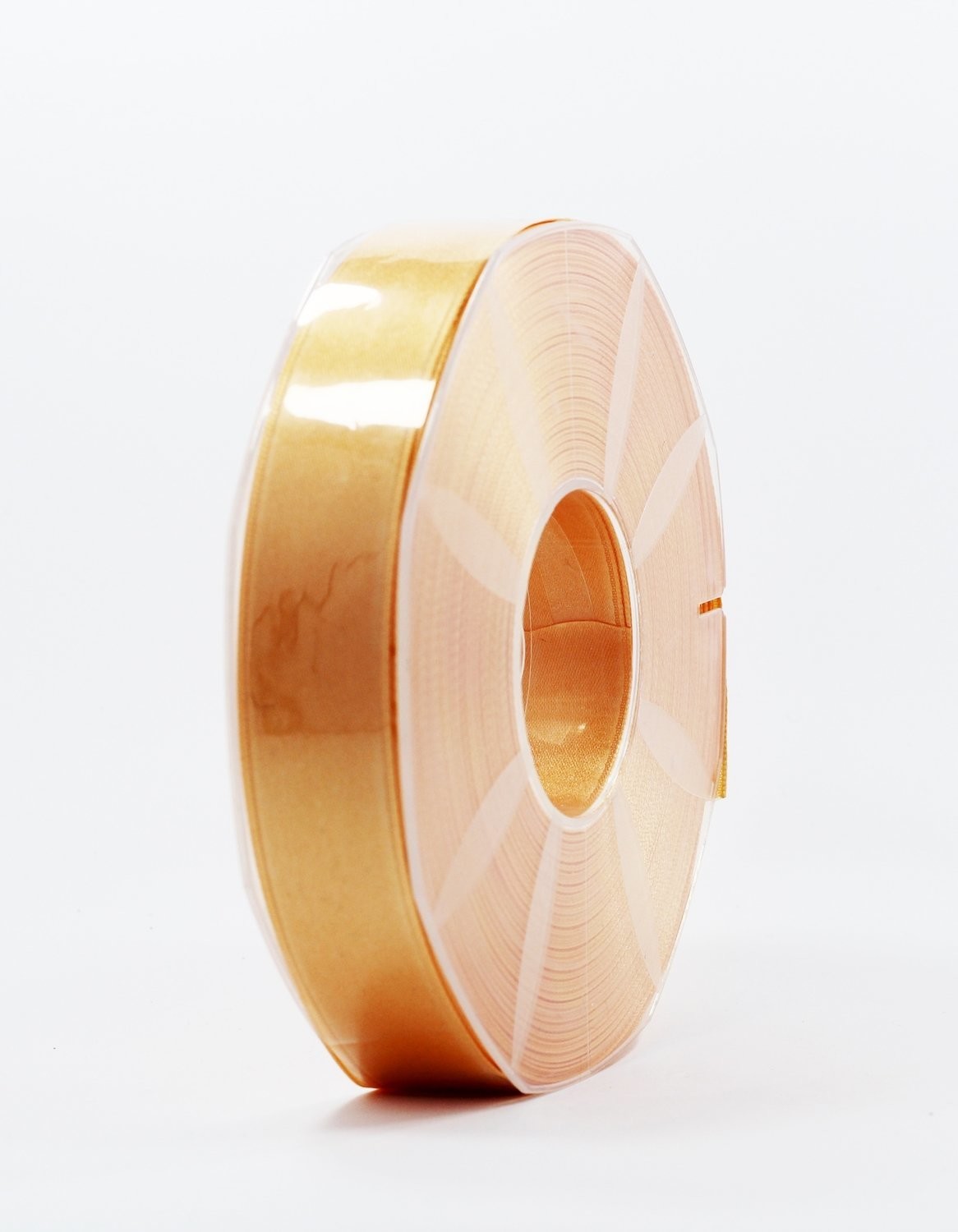 Furlanis nastro di raso arancio chiaro colore 113 mm.25 Mt.50 - immagine 2