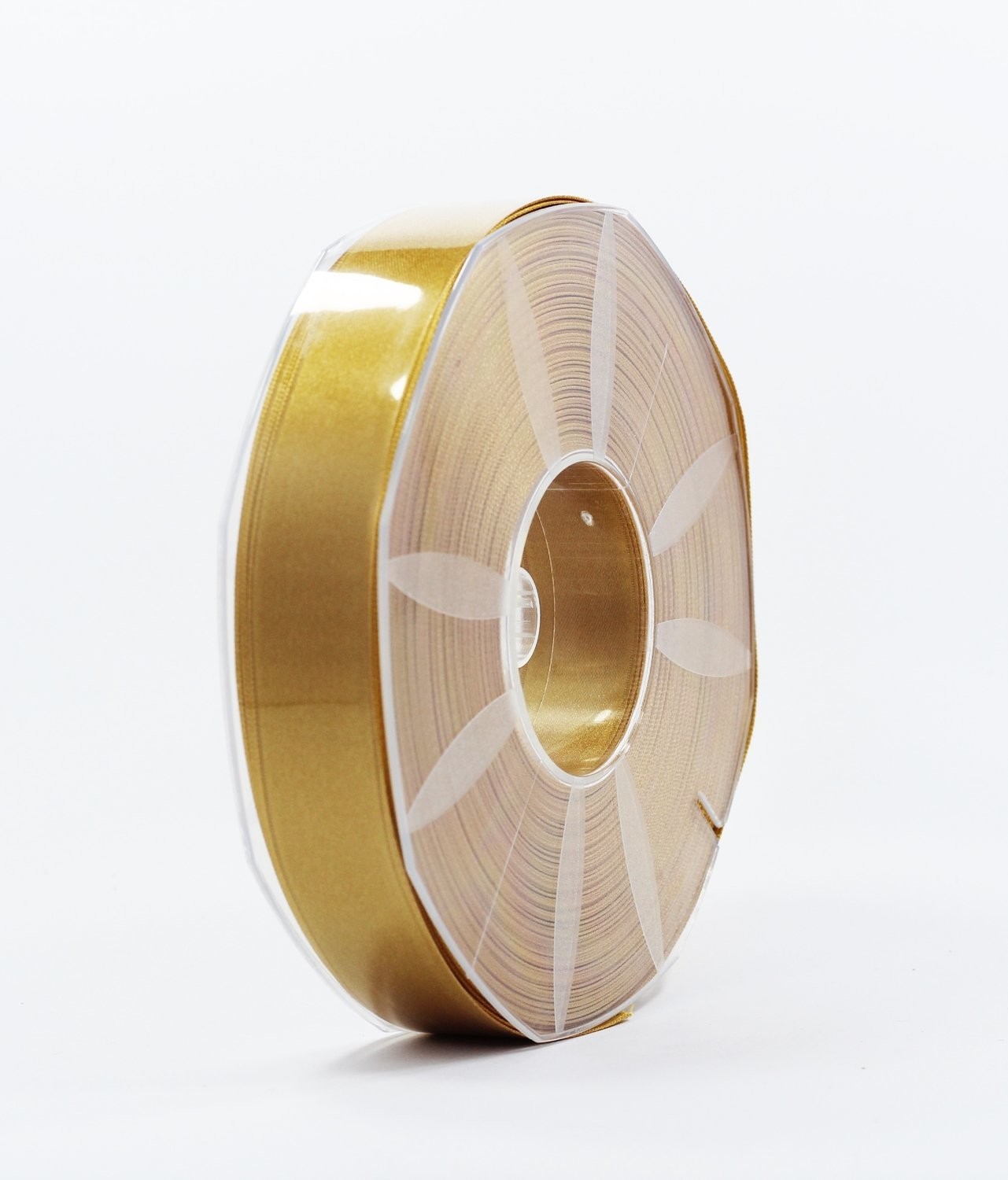 Furlanis nastro di raso giallo ocra colore 1085 mm.25 Mt.50 - immagine 2