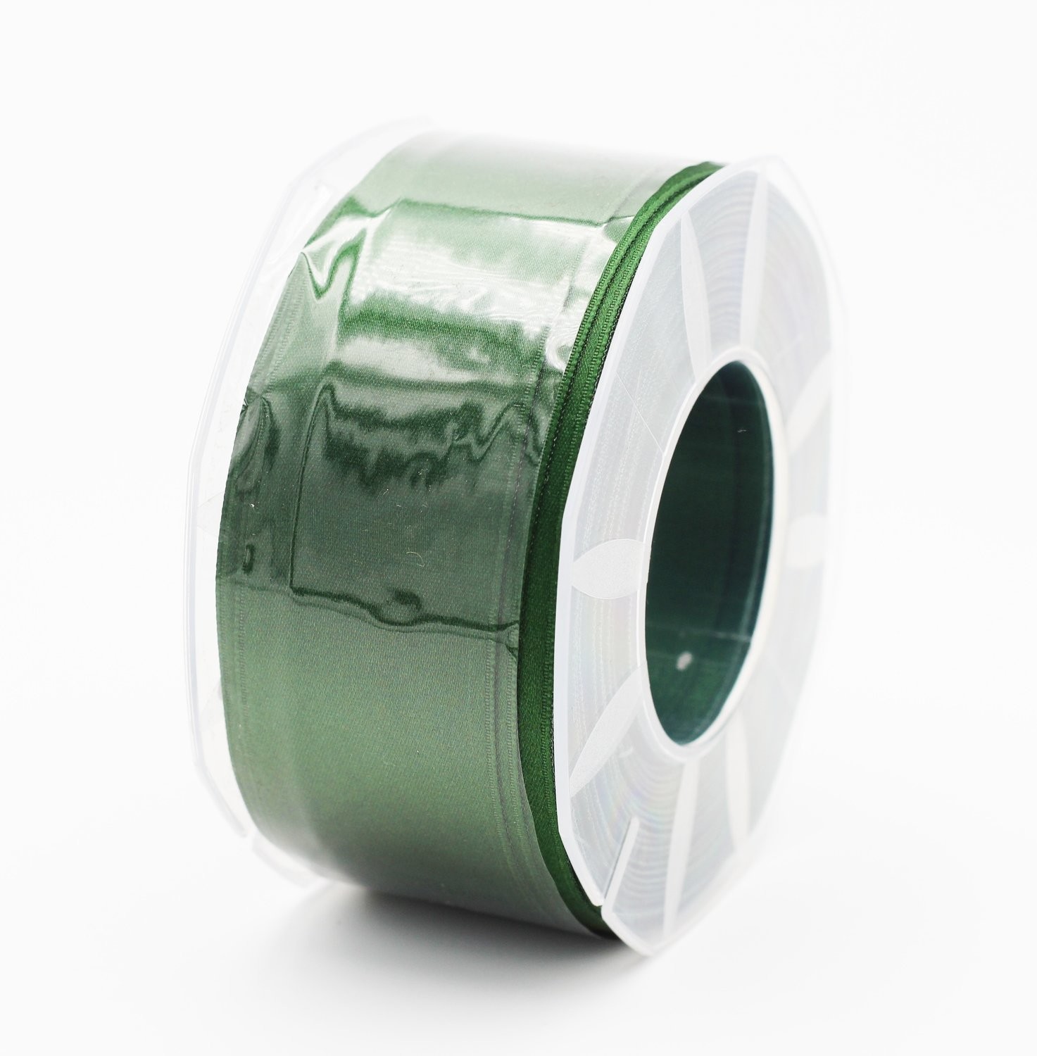 Furlanis nastro di raso verde bottiglia colore 633 mm.40 Mt.25