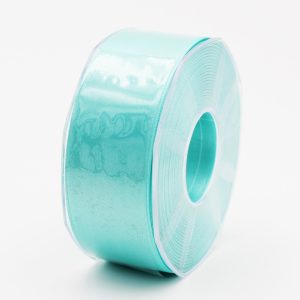 Furlanis nastro di raso verde acqua colore 64 mm.40 Mt.25