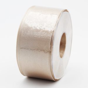 Furlanis nastro di raso beige chiaro colore 2 mm.48 Mt.25