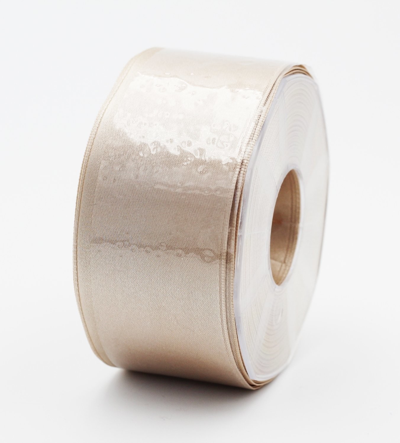 Furlanis nastro di raso beige chiaro colore 2 mm.48 Mt.25 - immagine 2
