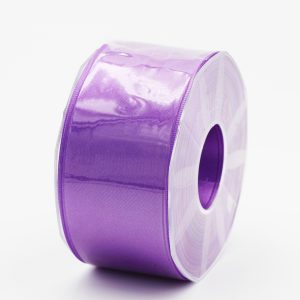 Furlanis nastro di raso viola colore 76 mm. 48 Mt. 25