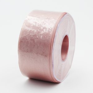 Furlanis nastro di raso rosa antico chiaro colore 552 mm. 48 Mt. 25