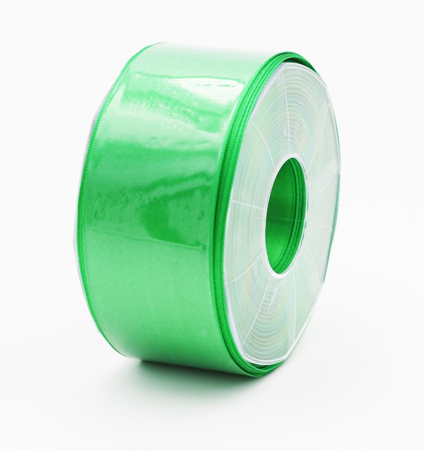 Furlanis nastro di raso verde scuro colore 32 mm. 48 Mt. 25