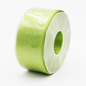 Furlanis nastro di raso verde mela colore 139 mm. 48 Mt. 25