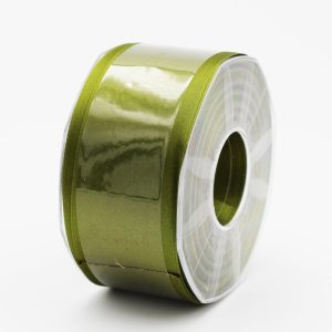 Furlanis nastro di raso verde oliva colore 39 mm. 48 Mt. 25