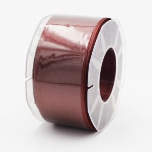 Furlanis nastro di raso marrone medio colore 1239 mm. 48 Mt. 25