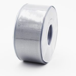 Furlanis nastro di raso grigio medio colore 75 mm. 48 Mt. 25