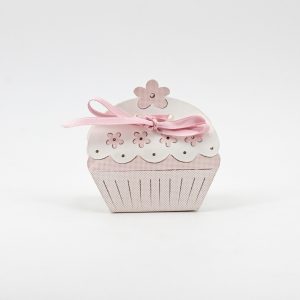 Scatolo cup cake rosa Pz. 10