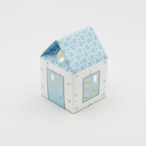 Scatolo casetta bloom celeste confezioni da pz. 10