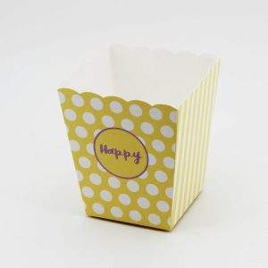 Vaso giallo per confettata Pz.10