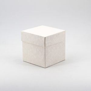 Scatola pieghevole con coperchio harmony bianco Cm. 9 X 9 X 9 Pz.10