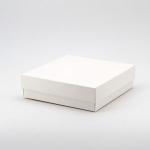 Scatola seta bianco fondo e coperchio Pz.10