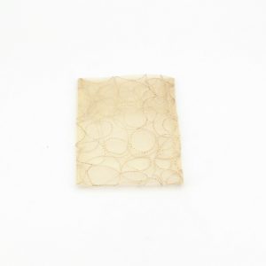 Sacchetto beige organza ricamata Pz. 25