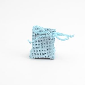 Zainetto portaconfetti piccolo celeste Pz. 37
