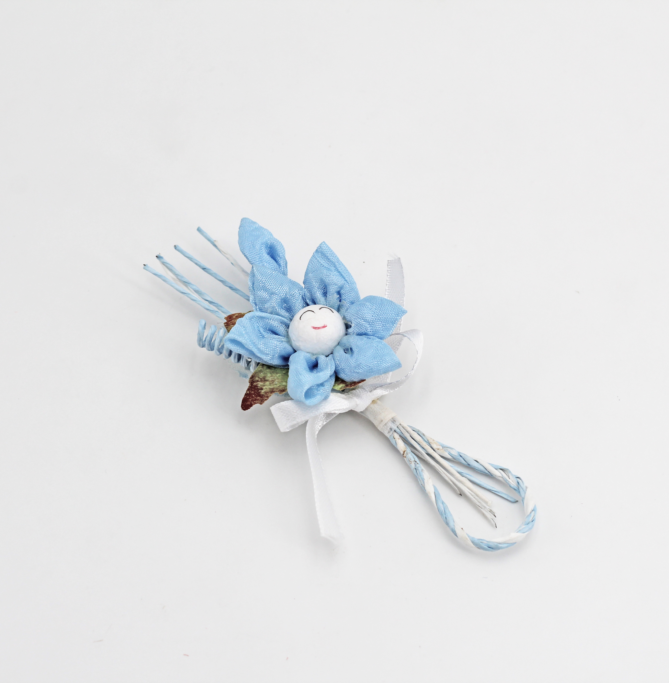 Applicazione fiore girasole celeste Pz. 12 - immagine 3