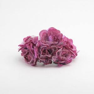 Applicazione rosa organza grande viola sfumato Pz. 72