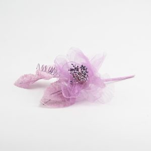 Applicazione pick rosa organza lilla Pz. 10