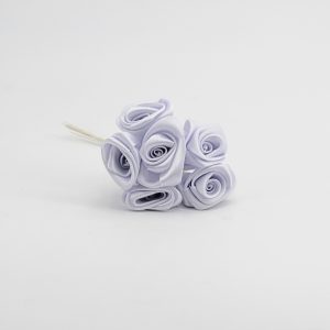 Applicazione rosa doppio raso Pz. 72