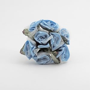 Applicazione rossellina in raso e organza Pz. 64